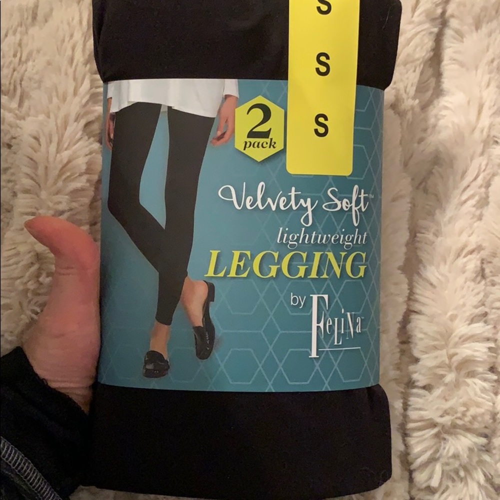 Lightweight black leggings (2 pack)